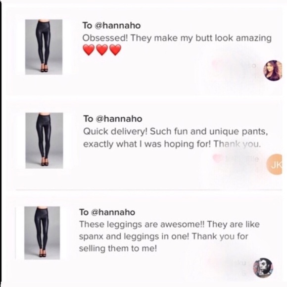 S-XL Avail! High Waisted Vegan Leather Leggings - Picture 6 of 7